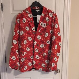 Festive Red Santa Blazer